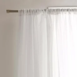 White Carla Sheer Curtain