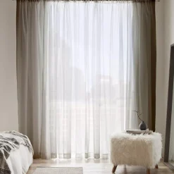 White Carla Sheer Curtain
