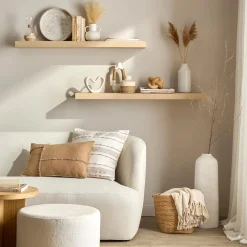 White Ceramic Oval Vase with Rope on Handles