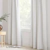 White Chita Back Tab Blackout Curtain
