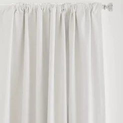 White Chita Back Tab Blackout Curtain