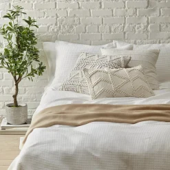 White Collin Collection - 3-Piece Duvet Cover Set