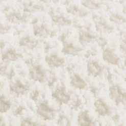 White Cory Chenille Decorative Lumbar Pillow