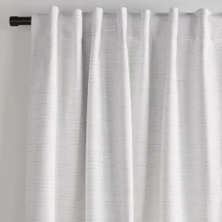 White Dayni Blackout Back-Tab Curtain
