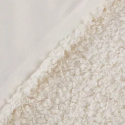 White Doodle Boucle Throw