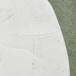 White Form on Green Framed Art