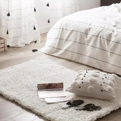 White Furry Collection Rug