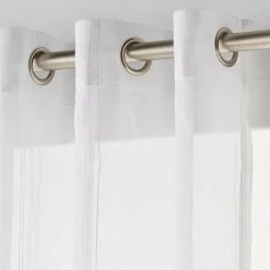 White Gusta Embroidered Curtain