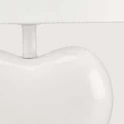 White Heart Shaped Table Lamp