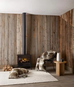 White Landric Polyester Rug