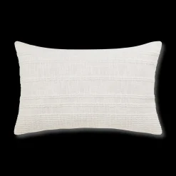 White Lindy Lumbar Decorative Pillow