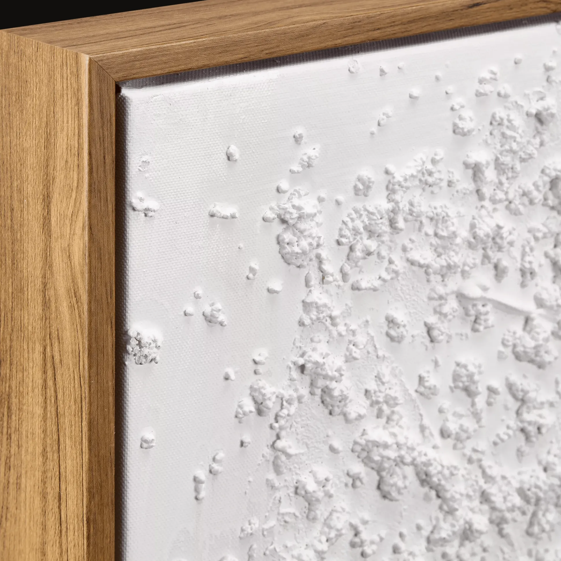 White Tree Oil Painted Framed Art