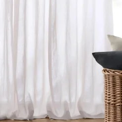 White Wavy Sheer Curtain