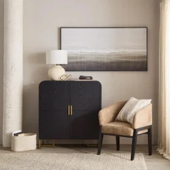 Wood and Gold Buffet