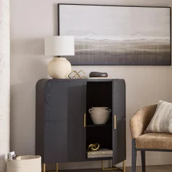 Wood and Gold Buffet