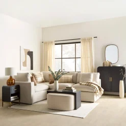 Wood and Gold Buffet