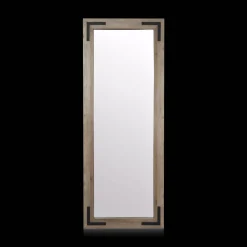 Wood and Metal Framed Mirror