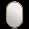 Wood Framed Oval Mirror