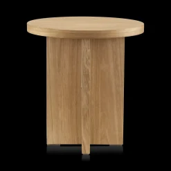 Wooden Round Side Table